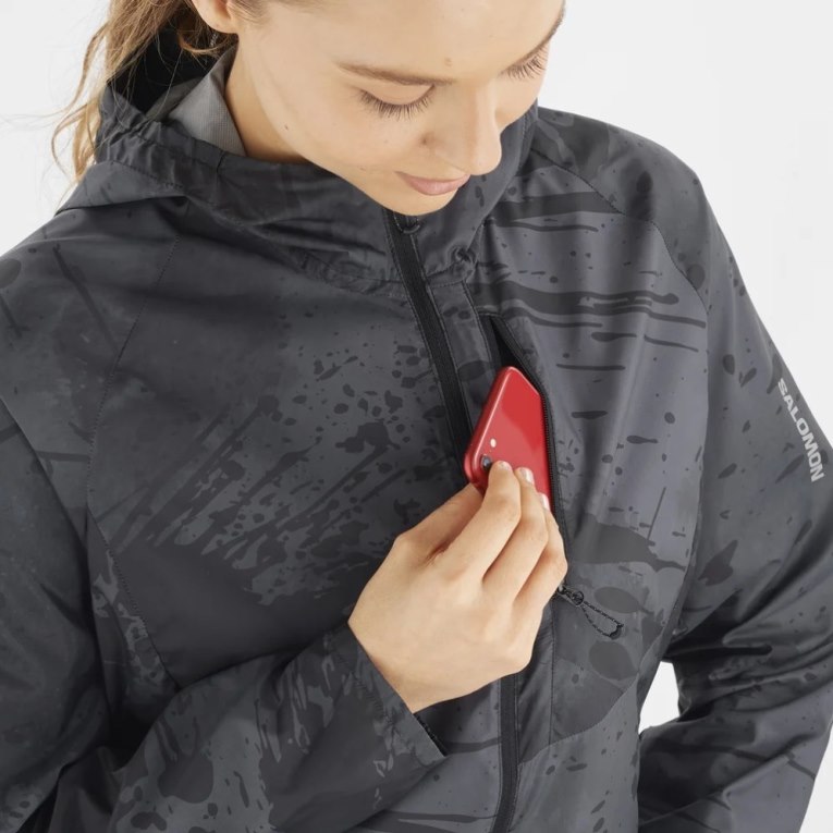 Salomon Bonatti Cross Wind Women's Shell Jackets Black | CA 64J30